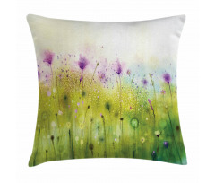 Purple Cosmos Flora Pillow Cover
