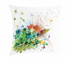 Floral Jungle Summer Pillow Cover