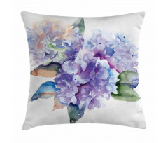 Blooming Hydrangea Pillow Cover