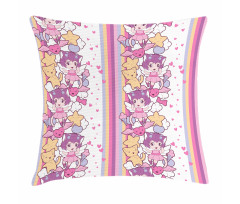 Angel Illustration Cat Pillow Cover