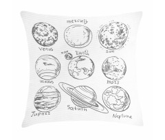 Solar System Mercury Pillow Cover