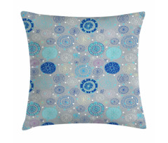Abstract Snowflakes Pillow Cover