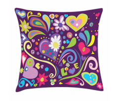 Sixties Inspired Love Pillow Cover