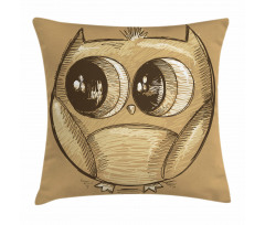 Owl Big Eyes Pillow Cover