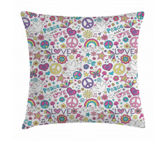 Sixties of Peace Pillow Cover