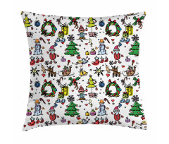 Christmas Cartoon Pillow Cover