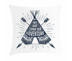 Teepee with Arrows Pillow Cover