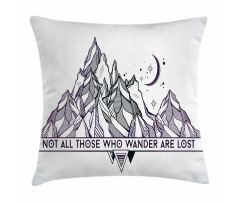 Geometrical Mountains Pillow Cover