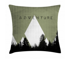 Forest Halftone Style Pillow Cover