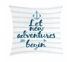 Nautical Anchor Arrow Pillow Cover