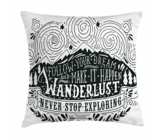 Journey and Exploration Pillow Cover