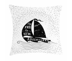Small Boat Maritime Pillow Cover