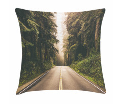California USA Roads Pillow Cover