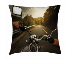 Rider Chopper Road Pillow Cover