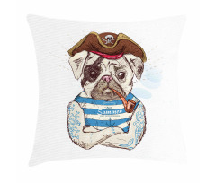 Pirate Dog Conqueror of Sea Pillow Cover