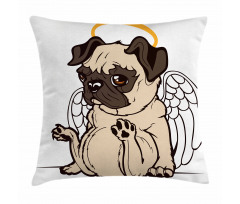 Puppy Angel Wings Hare Pillow Cover