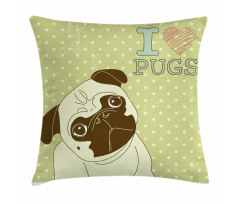 Tilted Head Dog Funny Pillow Cover