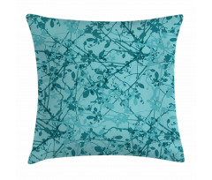 Ink Drawing Style Tree Pillow Cover