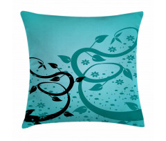 Floral Winding Tendrils Pillow Cover