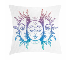 East Oriental Inspired Image Pillow Cover