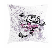 Abstract Butterflies Love Pillow Cover