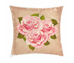 Pink Bouquet of Flowers Pillow Cover