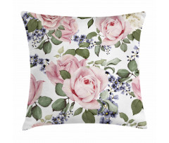 Flourishing Pink Flora Pillow Cover