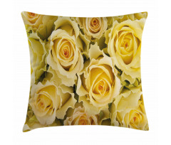 Yellow Bridal Flourish Pillow Cover