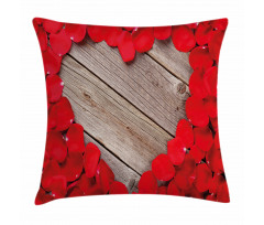 Vibrant Petals Heart Shape Pillow Cover