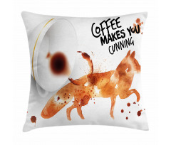 Cunning Animal Drink Pillow Cover