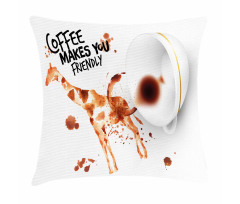 Funny Giraffe Pillow Cover