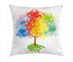 Abstract Tree Nature Pillow Cover