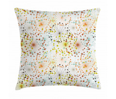 Lines with Vibrant Dot Pillow Cover