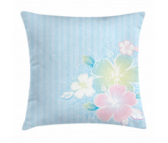 Hibiscus Exotic Plant Pillow Cover