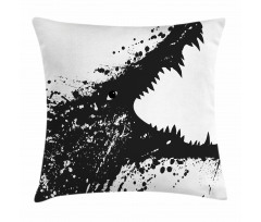 Monochrome Crocodile Pillow Cover