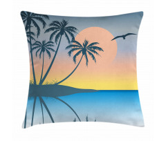 Tropical Island Exotic Pillow Cover