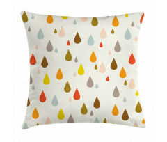 Retro Water Drops Rain Pillow Cover