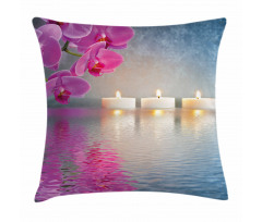 Japanese Candle Sakura Pillow Cover