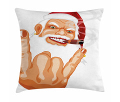 Rocker Santa Claus Pillow Cover