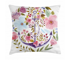 Marine Anchor Ivy Pillow Cover