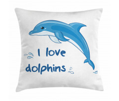 Cartoon Ocean Animals Pillow Cover