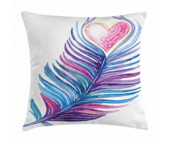 Feathers Vibrant Pillow Cover
