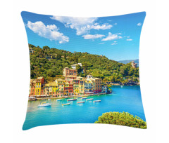 Portofino Panoramic View Pillow Cover