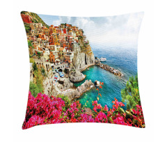 Cinque Terre Beach Coast Pillow Cover