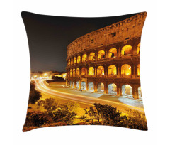Colleseum at Night Rome Pillow Cover
