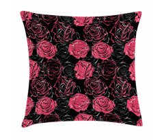 Ombre Rose Blooom Art Pillow Cover