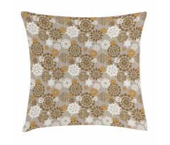 Ornament Flower Colorful Pillow Cover