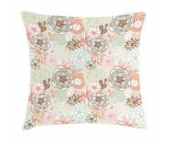 Romantic Wildflowers Pillow Cover