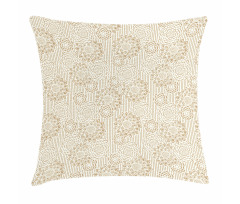 Warm Colored Paisley Pillow Cover