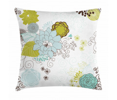 Pastel Romantic Ornament Pillow Cover